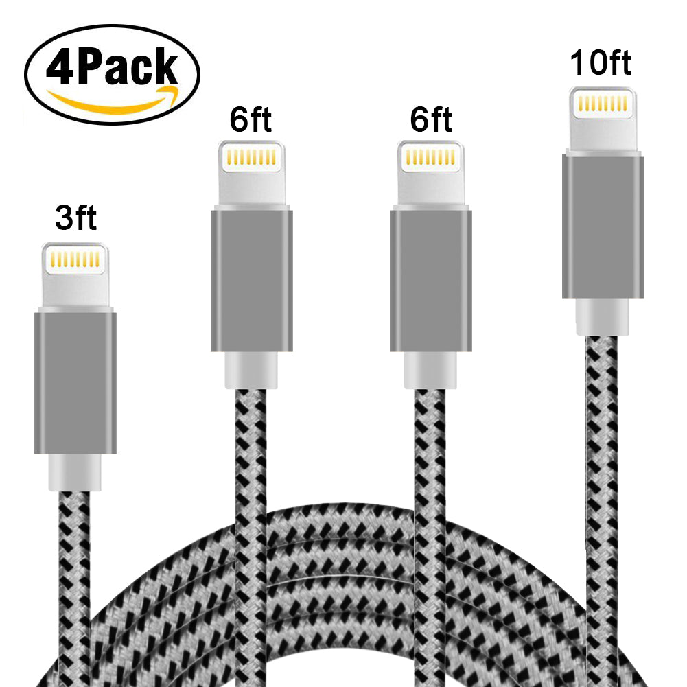 iPhone Charger Lightning Cable - ,5 Pack (2 x 3FT, 2 x 6FT, 10FT