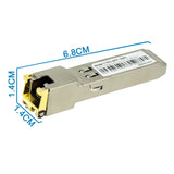 2 Pack of Gigabit Fiber Optic to RJ45 SFP Transceiver Module, 1000Base-T (CTPD-SFP-1000T)