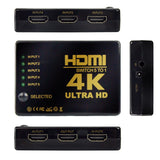 5 IN 1 OUT HDMI Switch hub splitter TV PC Switcher Adapter Ultra HD 4K 2K