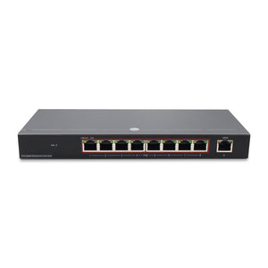 9 RJ45 10/100/1000M Ports with 8 POE Ports 125W Unmanaged Gigabit Switch, Built-in Power(PoE-2609-8P-125)